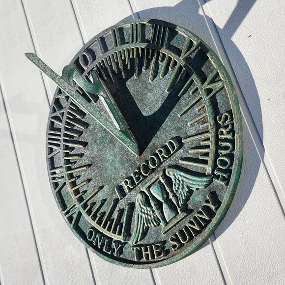 VINTAGE SUNDIAL I RECORD ONLY THE SUNNY HOURS - Picture 2 of 4